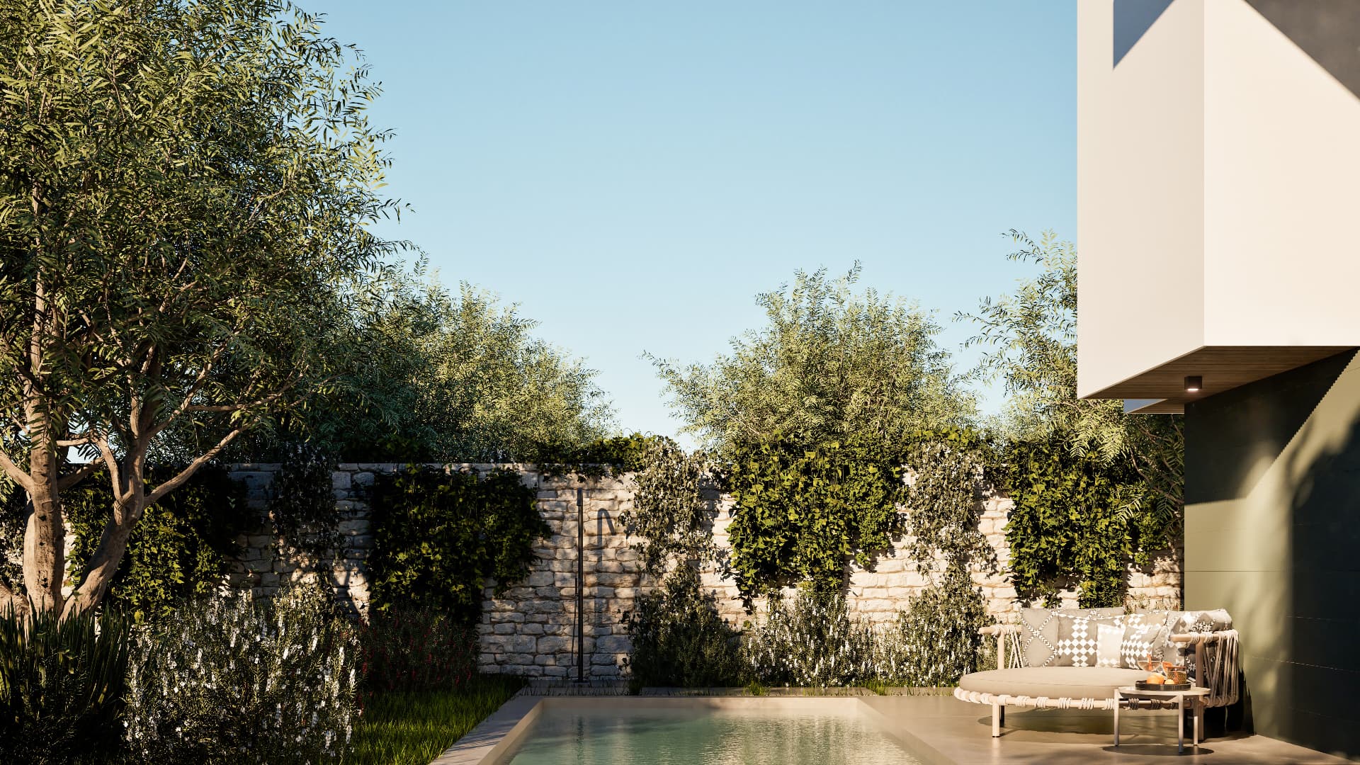 Ville 1.2a e 1.2b — giardino privato e piscina